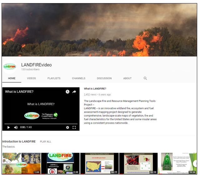 LANDFIRE video page