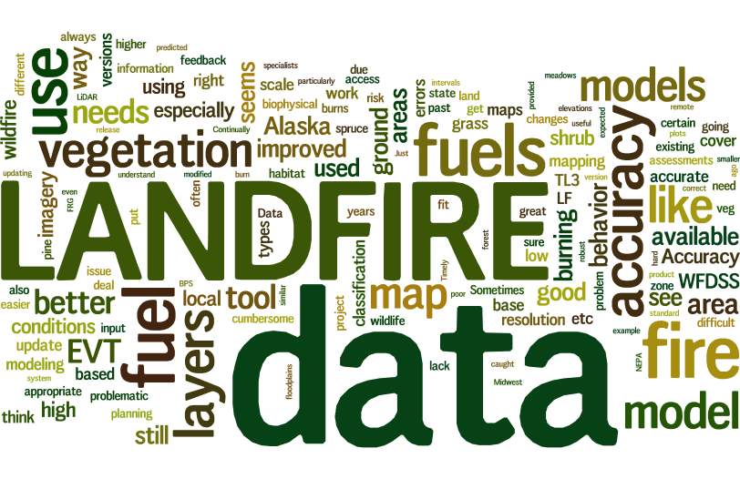 LANDFIRE Data Wordle